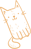 Decorative cat illustration